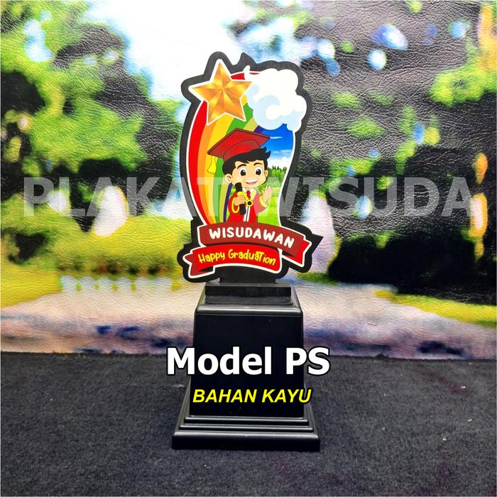 Gambar MODEL PS KAYU Plakat Wisuda Anak piala wisuda anak TK/PAUD - PS MERAH PUTRA, KAYU dari PLAKAT WISUDA undefined 4 Tokopedia