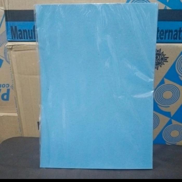 Gambar kertas cover a4/kertas jilid 160gram/pak 100 lembar - Biru Muda dari indo-stationery undefined Tokopedia