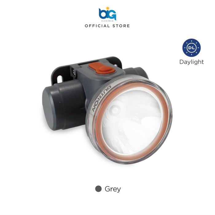 Gambar DUTRON Senter Kepala / Headlamp LED 7 Watt Nova Beam Rechargeable Water Resistant - Grey - Putih dari BIG Electric undefined Tokopedia