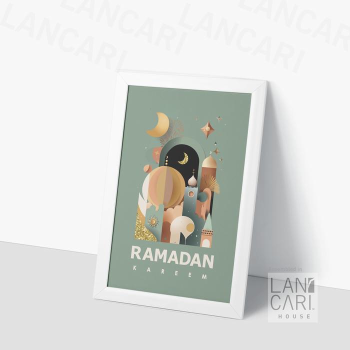 Gambar dekorasi bingkai dinding idul fitri home decor ramadhan fitri - Putih dari LANCARI ID undefined Tokopedia