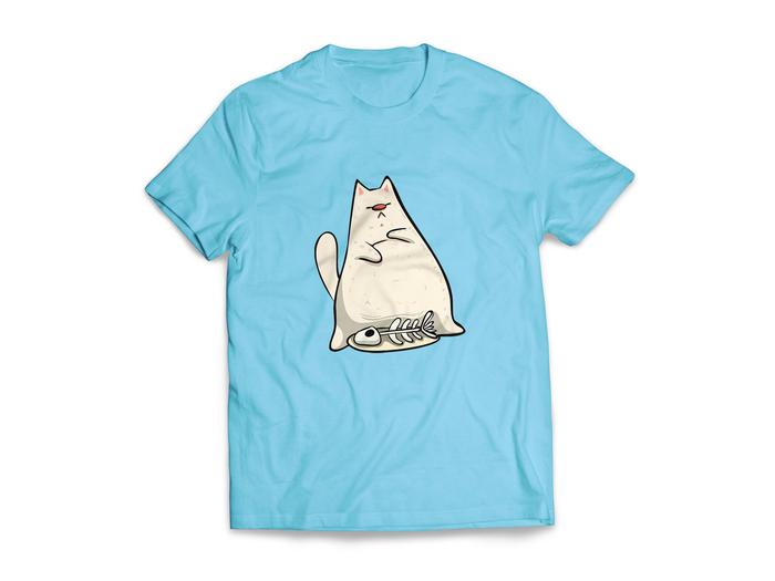Gambar Kaos Aytig LAZY CAT | Tshirt Gambar Kucing Lucu Kata Kata Pria Wanita - Baby Blue, M dari aytig undefined Tokopedia