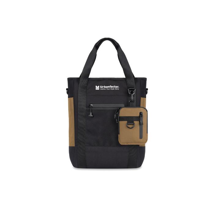 Gambar Tas Ransel Tote Bag 3 in 1 Laptop Pria Urban Factor - Malva - Black Gold, Tote Bag Only dari Urban Factor undefined Tokopedia