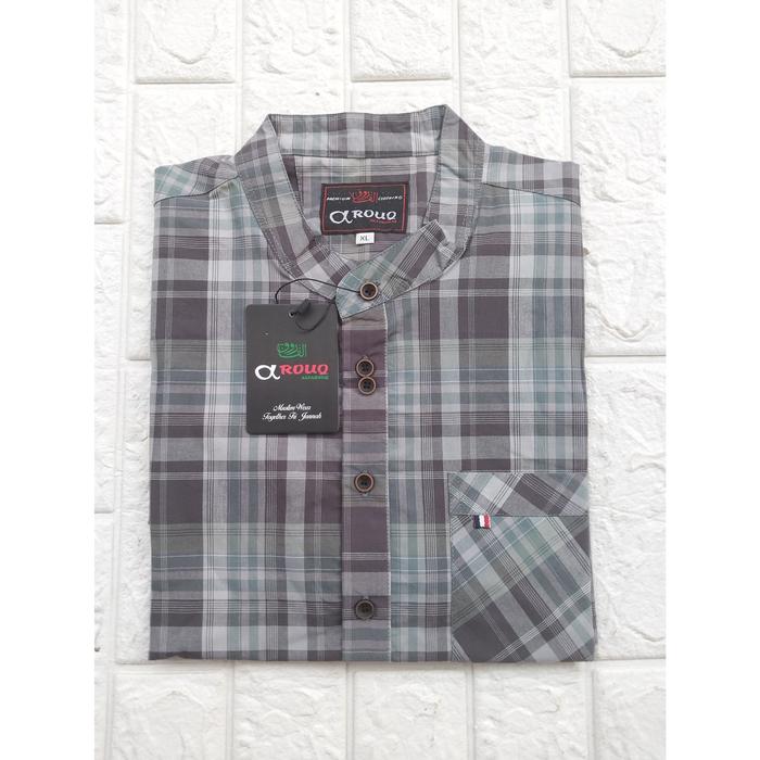Gambar Baju koko kurta pria kemko kemeja koko Lengan pendek terbaru - motif A, L dari ALGHUMI STORE undefined Tokopedia