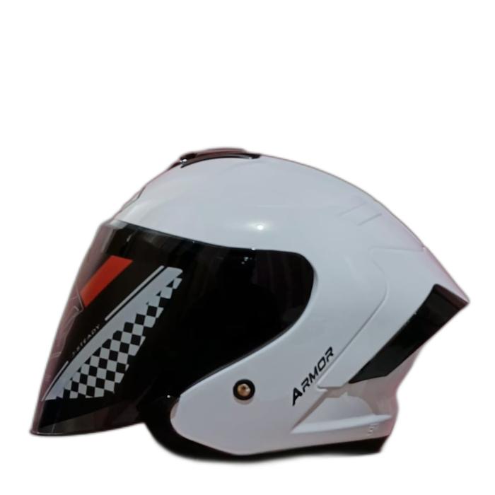 Gambar HELM ALV ULTRON SOLID VISOR SILVER - js armor pth, M dari bandung helm_NEW undefined Tokopedia