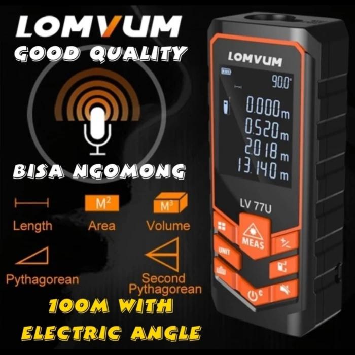 Jual Meteran Laser Distance 100m 80m 60m 40m Digital Meteran Pengukur ...