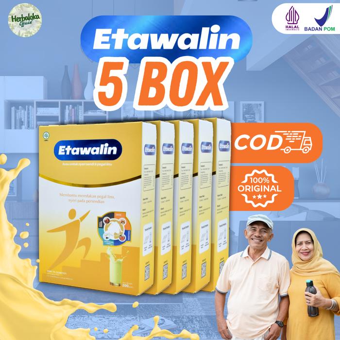 Gambar Etawalin Paket 5 Box Susu Kambing Etawa untuk Nyeri Sendi Asam Urat dari Herbaloka Official undefined Tokopedia
