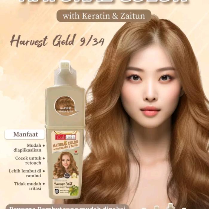 Gambar cultusia natural shampoo color keratin & zaitun - harvest gold dari Beauty Mart.id undefined Tokopedia