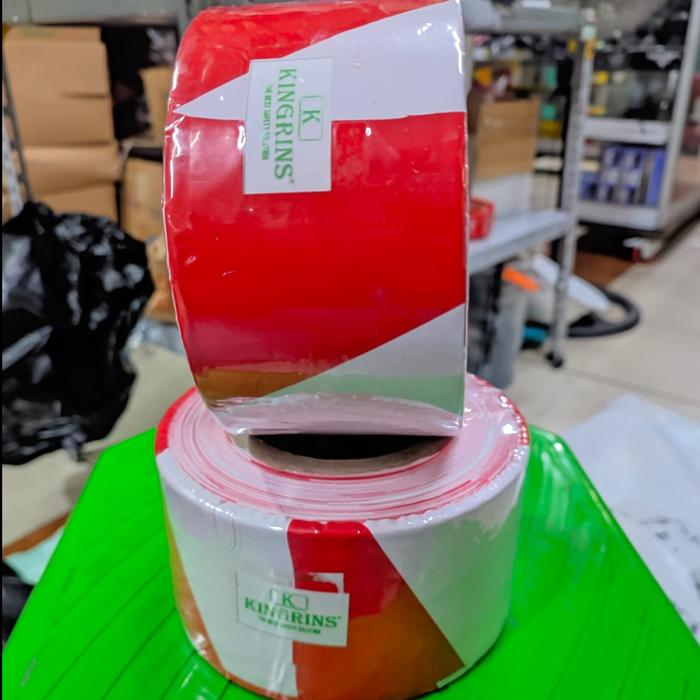 Gambar Police Line Kuning Hitam / Garis Polisi 3" x 300 Meter / pita pembatas - Merah Putih dari Khaifa Jaya Safety undefined Tokopedia