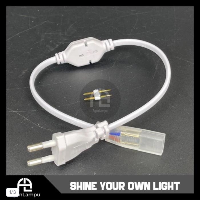 Gambar SOCKET LAMPU LED STRIP NEON FLEX LAMPU SELANG 220V - SOCKET dari AgenLampu undefined Tokopedia