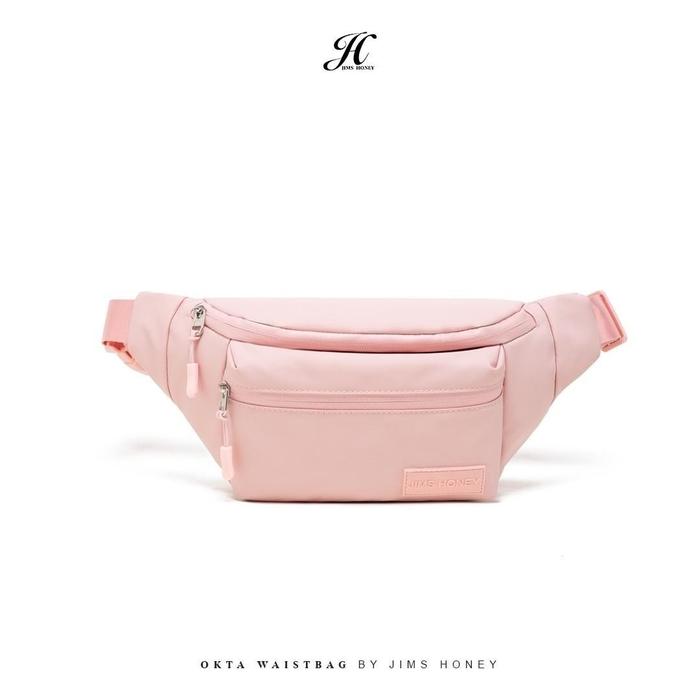 Gambar WAISTBAG OKTA JIMS HONEY TAS DADA CEWEK COWOK ANTI AIR TERBARU - Merah Muda dari Jimshoneysurabaya_ undefined Tokopedia