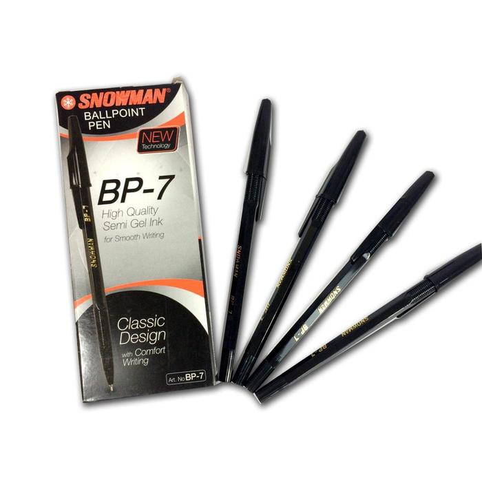 Pulpen Snowman BP7 - hitam