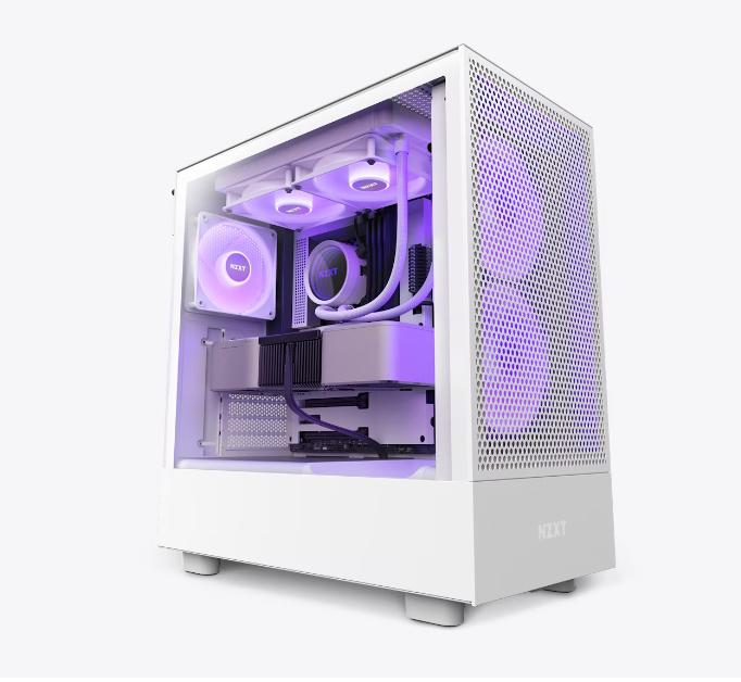 Compact Casing Jual Casing NZXT H5 Flow RGB Compact ATX Mid-Tower with RGB Fans ...