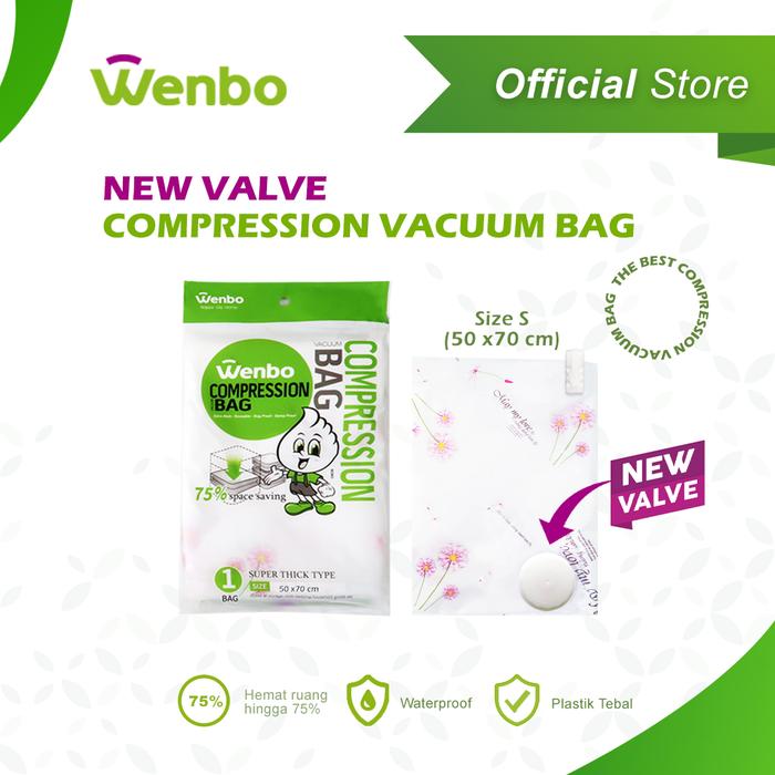 Gambar Wenbo Compression Vacuum Bag / Plastik Vakum Size S (50x70cm) - (NV) S 0.08mm dari Wenbo Indonesia undefined Tokopedia
