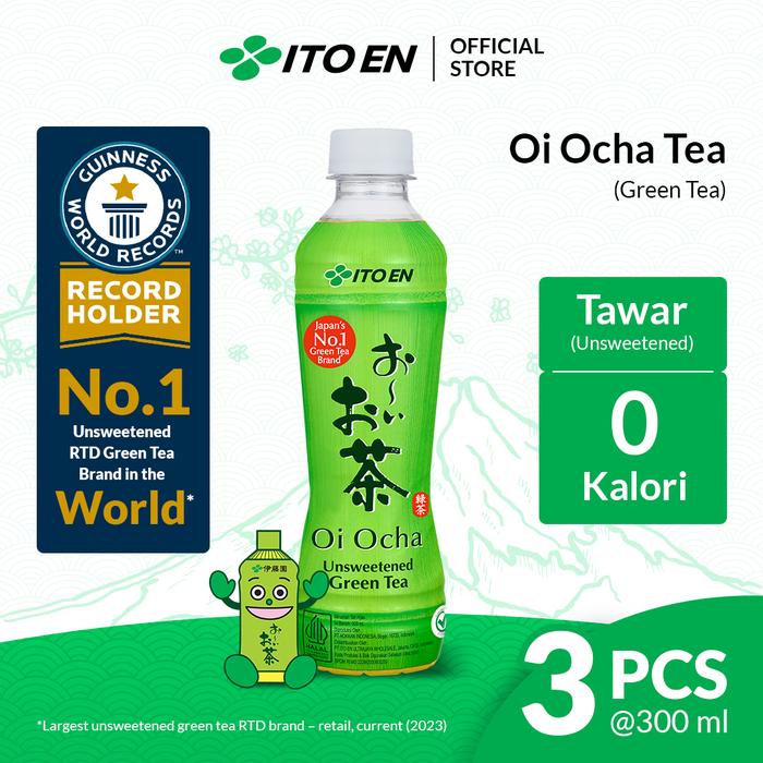Gambar ITO EN Oi Ocha Green Tea No Sugar 300ml isi 3 pcs dari ITO EN Indonesia undefined Tokopedia
