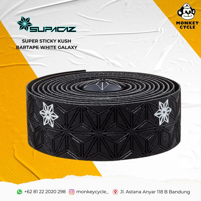 Gambar Supacaz Super Sticky Kush Bartape White Galaxy dari Monkey Cycle undefined Tokopedia