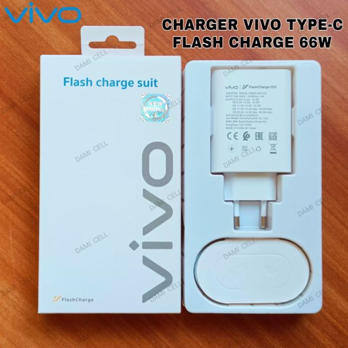 Gambar Casan Charger Vivo USB Type C Flash Charge 66W Original 100% dari DAMI CELL undefined Tokopedia