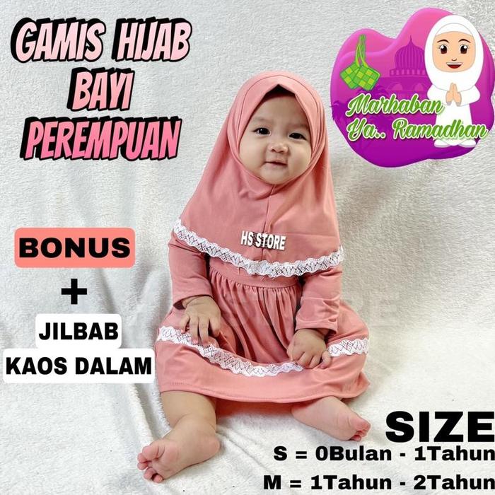 Gambar New Product Harga Grosir !! Gamis Hijab Bayi Perempuan / Gamis Anak dari minimumloser undefined Tokopedia