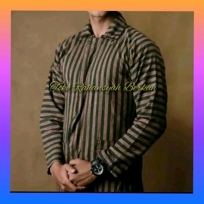 Gambar PAKAIAN PRIA ADAT JAWA MODERN SOLO JOGJA | SURJAN LURIK ABU - SURJAN COKLAT, M dari Toko Rahansyah Berkah undefined Tokopedia