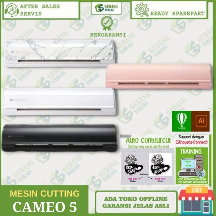 Gambar MESIN CUTTING STICKER SILHOUETTE CAMEO 5 // AUTO CONTOUR CUT / A3 - CLASSIC WHITE dari GUDANG SABLON DIGITAL undefined Tokopedia