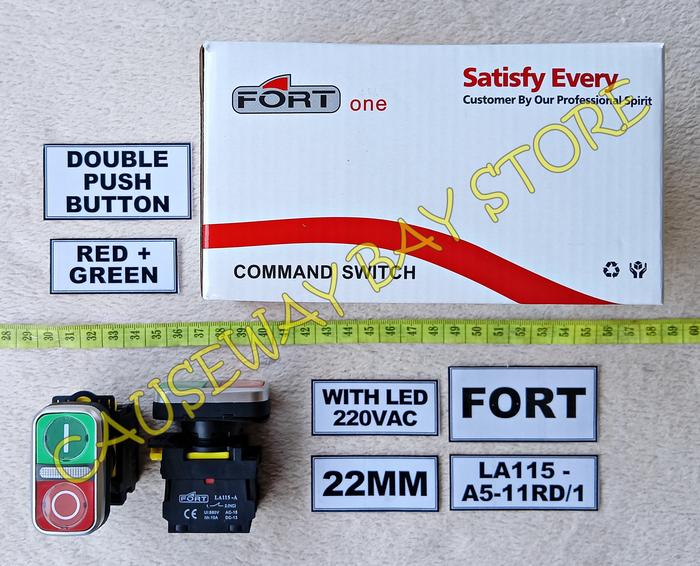Jual Double Push Button WITH LED 220VAC ON-OFF - Kab. Sidoarjo ...