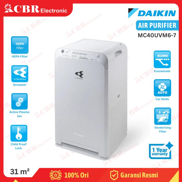 Gambar Air Purifier DAIKIN MC40UVM6 / MC40UVM6-7 (New) Batam - MC40UVM6-7(New) dari CBR Elektronik Batam undefined Tokopedia