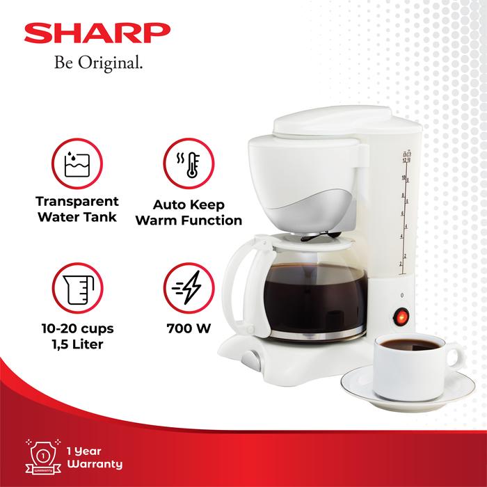Gambar SHARP | HM-80L(W) Coffee Maker 1.5 Liter dari SHARP OFFICIAL STORE PADANG undefined Tokopedia