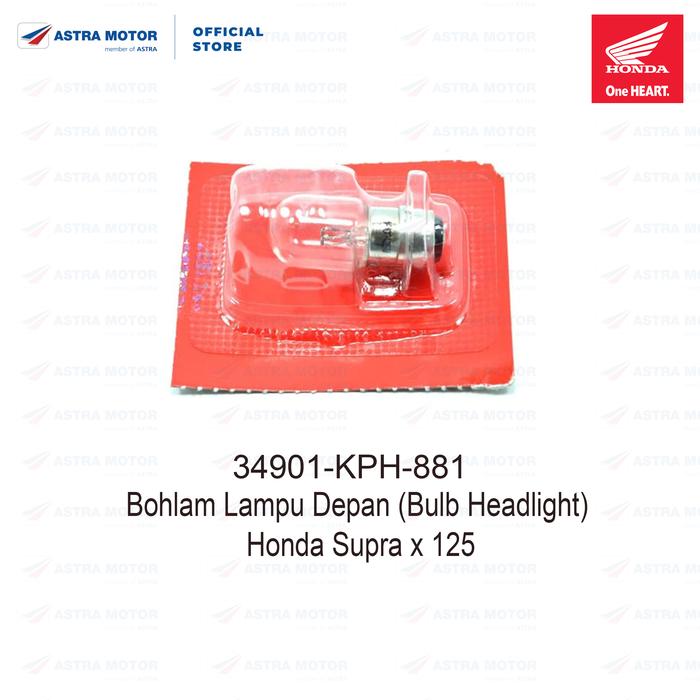 Gambar Bohlam Lampu Depan (Bulb Headlight) Honda Supra x 125 34901KPH881 dari Astra-Motor undefined Tokopedia