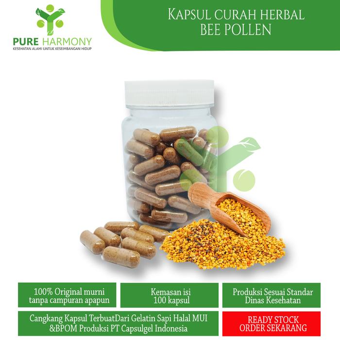 Gambar BEEPOLEN BEE POLEN 100 Kapsul Superfood Alergi Nafsu Makan Anti Aging dari Pure Harmony undefined Tokopedia
