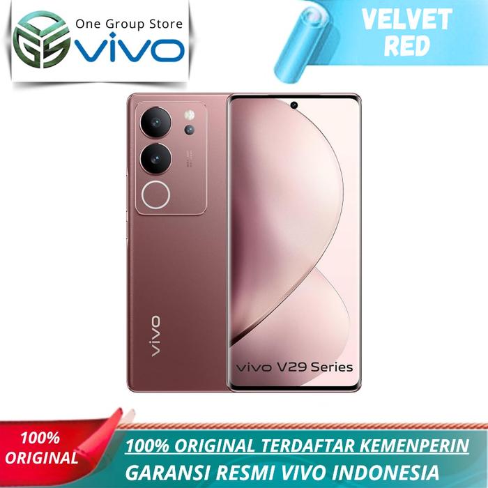 Gambar Vivo V29 5G NFC 8/256GB 12/256GB 80w Fastcharging Garansi Resmi - Merah, 8/256GB dari One Group Store undefined Tokopedia