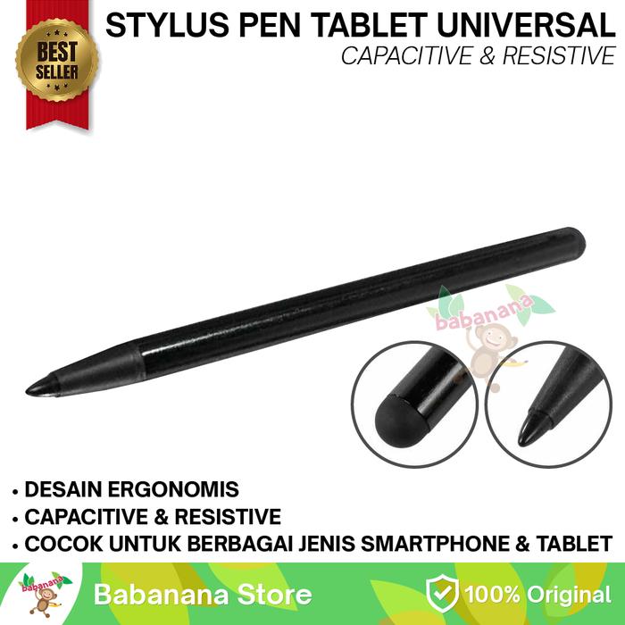 Gambar STYLUS PEN TABLET SMARTPHONE 2 IN 1  UNIVERSAL CAPACITIVE RESISTIVE dari babanana store undefined Tokopedia