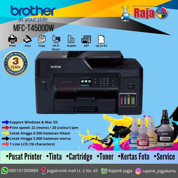 Jual Printer Brother MFC T4500DW A3 Print Scan Copy A3 Brother T4500 ...