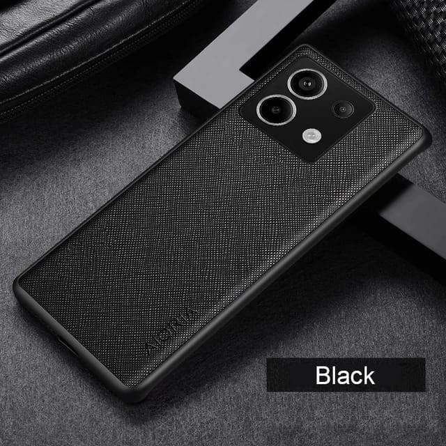 Gambar Redmi Note 13 Pro+ Pro Plus 5G Canvas Cross Pattern Hard Soft Case - Hitam dari Free Case undefined Tokopedia