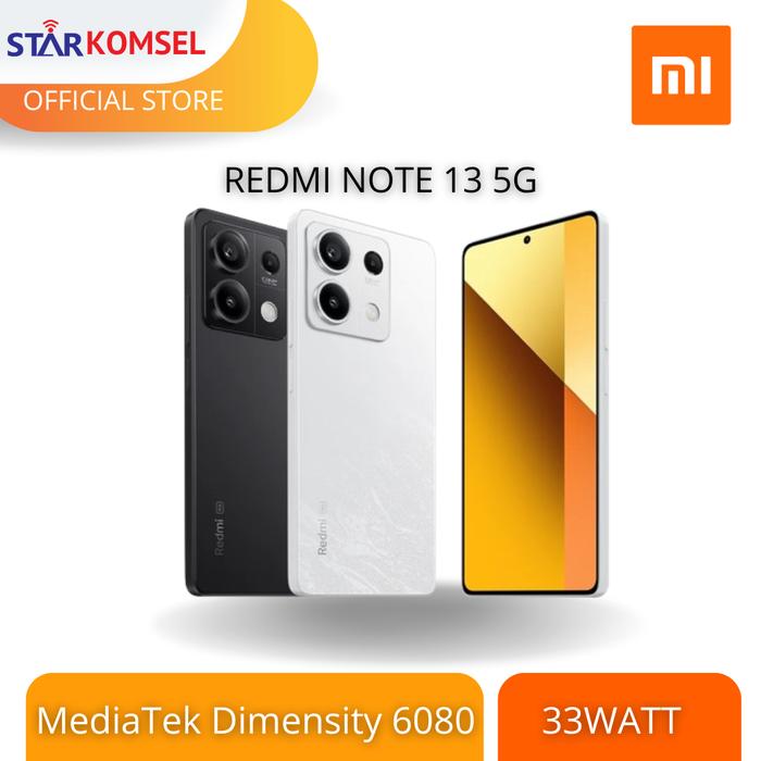 Gambar HP XIAOMI REDMI NOTE 13 5G 8/256 NFC GARANSI RESMI XIAOMI - Hitam dari Star Komsel Store undefined Tokopedia