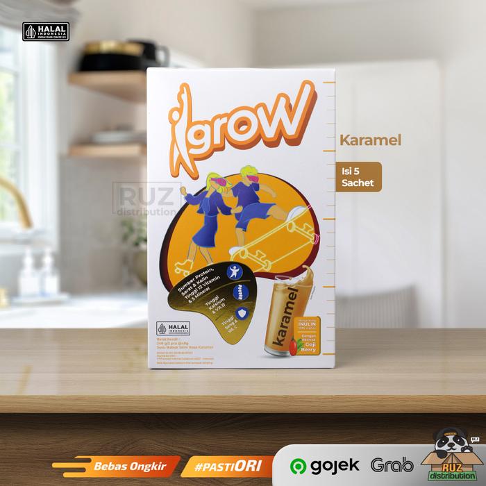 Gambar IGROW Susu Bubuk Tumbuh Kembang Anak / Remaja Ekstrak Goji Berry - Karamel dari Ruz Distribution undefined Tokopedia