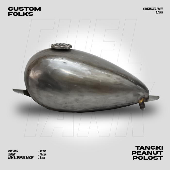 Gambar Tangki Peanut Chopper Custom - Polos, Mentah dari Custom Folks undefined Tokopedia