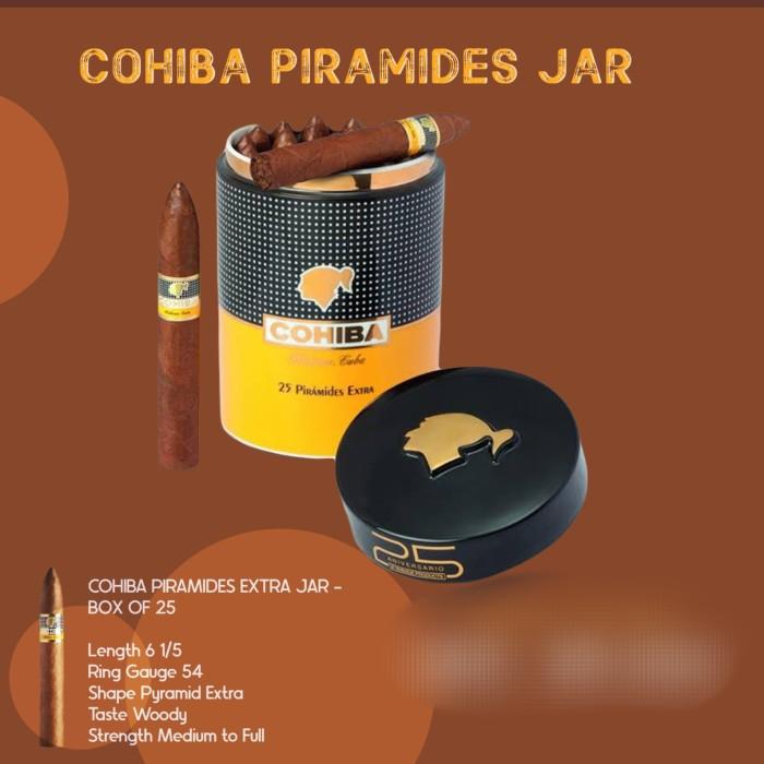 Jual COHIBA PIRAMIDES EXTRA JAR / CIGAR PIRAMIDES EXTRA JAR / JAR OF 25 ...