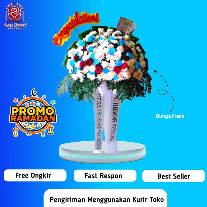 Gambar Karangan Bunga Standing Flower Duka Cita Congratulations Grand Opening - Model 1 dari Sesa Florist Jakarta undefined Tokopedia