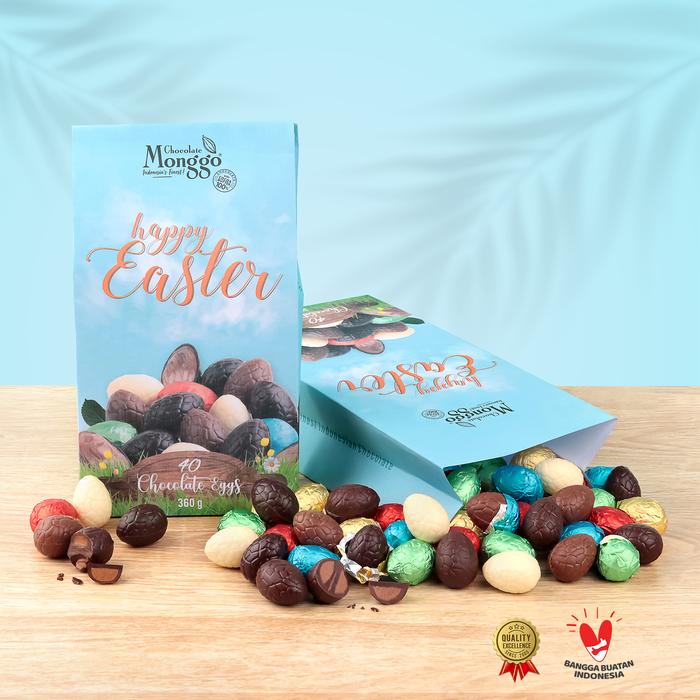 Gambar Chocolate Monggo | Giant Easter Rabbit 310Gr | Cokelat Kelinci Paskah - SmallEggs40pcs dari Chocolate Monggo Indonesia undefined Tokopedia