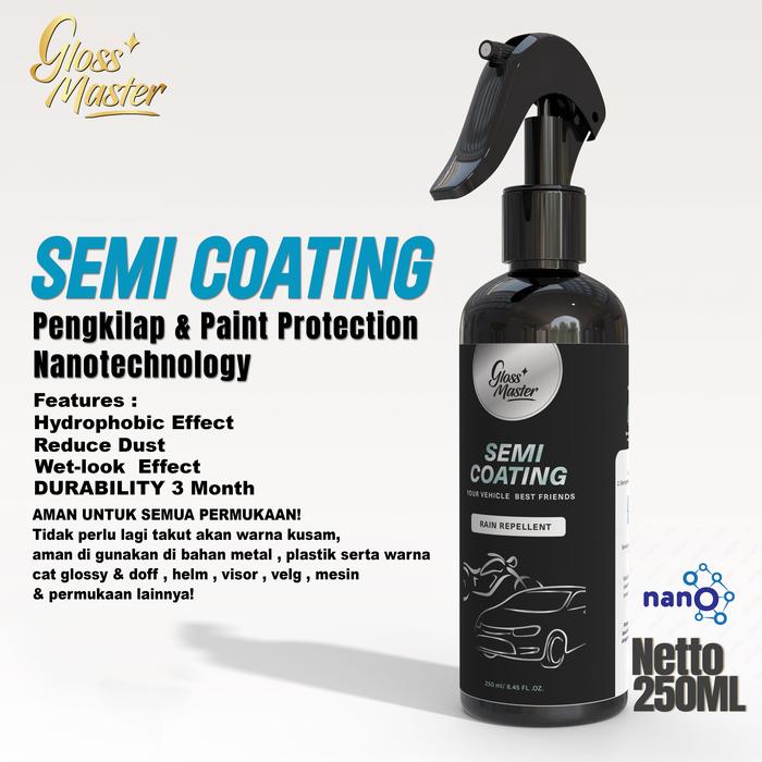 Gambar SEMI COATING NANO WET LOOK | PELINDUNG PELAPIS CAT DOFF & GLOSS - SEMI COATING dari gloss master official store undefined Tokopedia