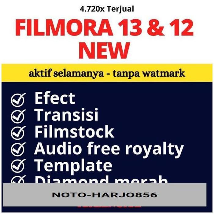 Gambar L14 filmora 13 & 12 tanpa watermark - Full Effect - Aktif Selamanya - filmora 13 dari Electro Speed8 undefined Tokopedia