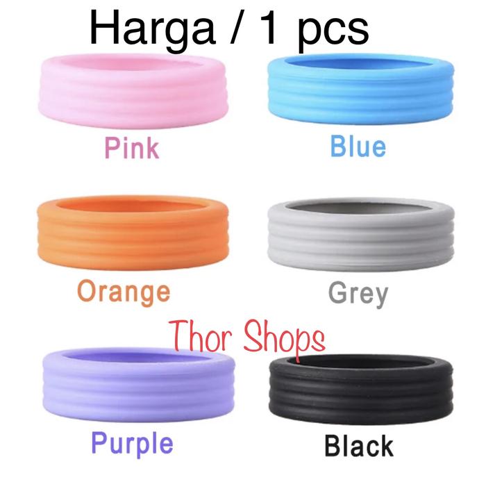 Gambar 1 pc karet pelindung roda koper silicone wheel protector - Orange dari Thor Shops undefined Tokopedia