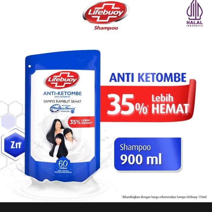 Gambar lifebuoy shampoo refill 900 ml - Biru dari Vanrellaris undefined Tokopedia