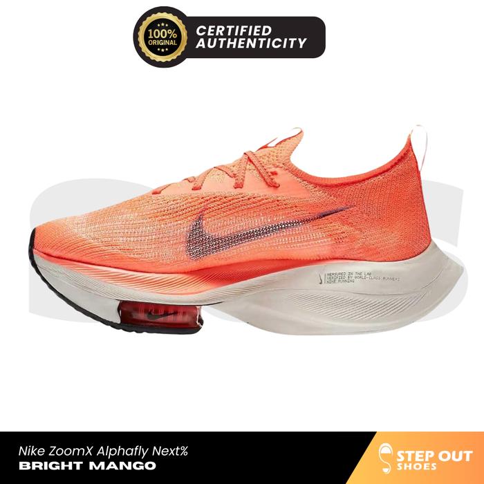 nike alphafly bright mango