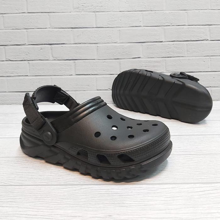 Gambar SANDAL PRIA CROCS DUET MAX II CLOG - Hitam, 40 dari Crocs Collection undefined Tokopedia