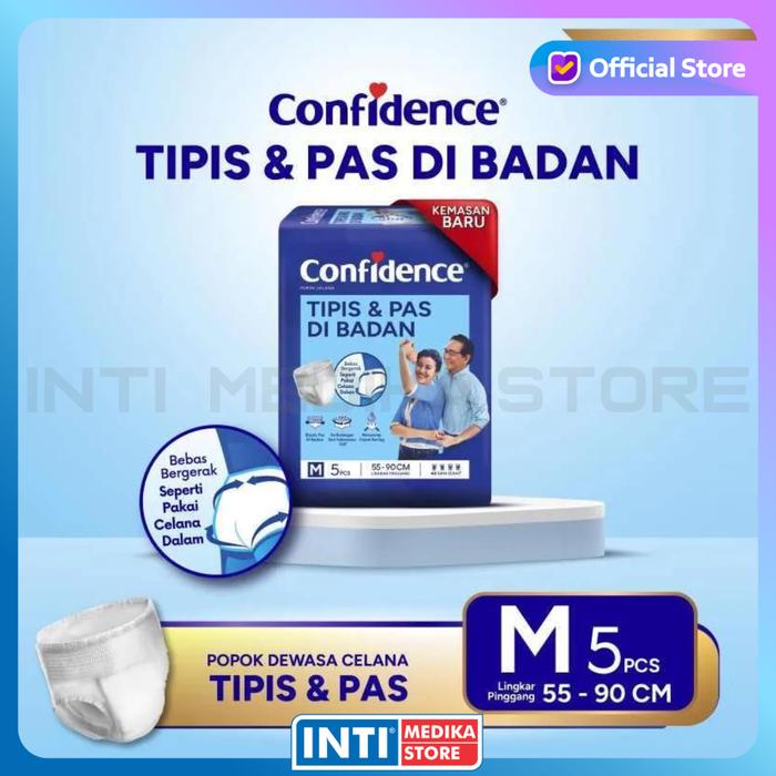 Gambar CONFIDENCE - Adult Diapers Pants TIPIS & PAS | Popok Celana Dewasa - M Isi 5 dari INTI MEDIKA STORE undefined Tokopedia