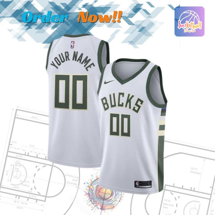 Jersey Milwaukee Bucks Clothing Near Me Jual Jersey Basket NBA