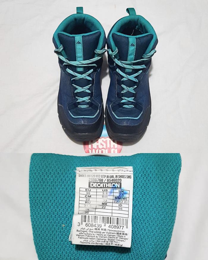 Gambar Sepatu Gunung COLUMBIA Vibram QUECHUA Mid MH120 35-43 Outdoor Hiking - QUECHUA, 35 dari Hastawala undefined Tokopedia