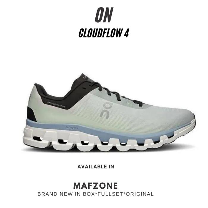 Gambar ON Cloudflow 4 Mens Running - Glacier/Chambray ORIGINAL - 7 dari Mafzone runnning undefined Tokopedia