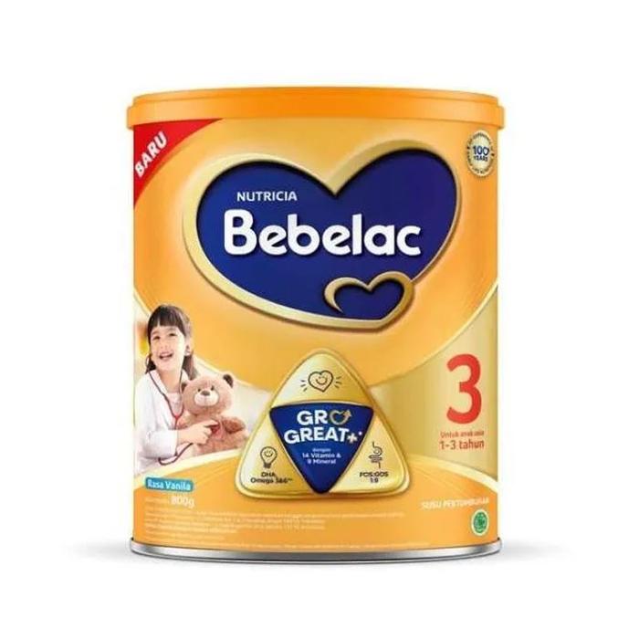 Gambar Bebelac Susu Formula Anak Tahap 3 (1-3 tahun) Rasa Madu Dan Vanilla 800gr - Vanila dari Baby shop vazil undefined Tokopedia