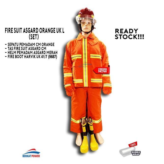 Gambar FF Baju Pemadam Fire Suit Asgard Orange Size L | Alat Pemadam - BAJU FIRE SUIT dari Javed Official undefined Tokopedia